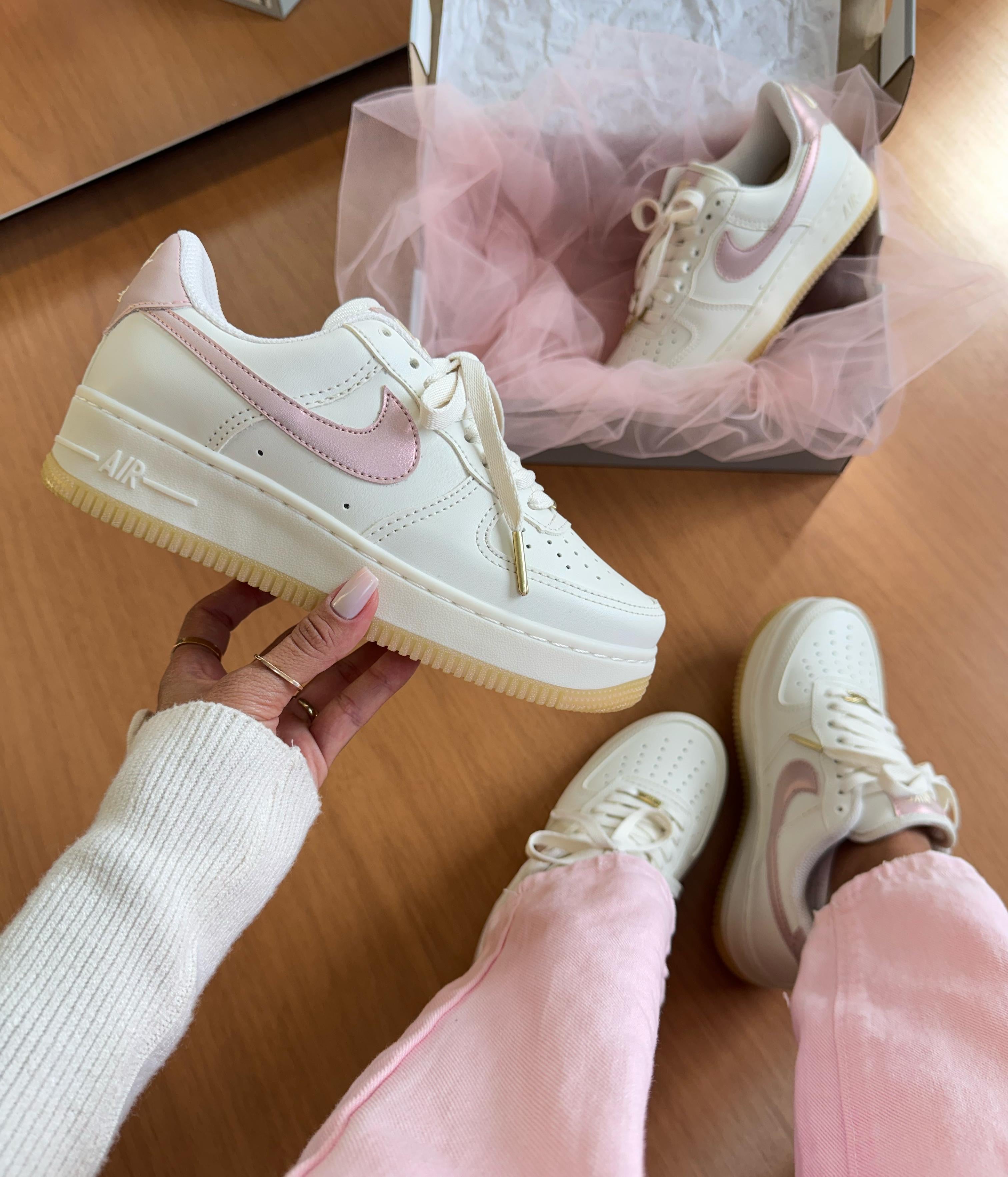 Nike Air Force 1 – White & Pink Glow