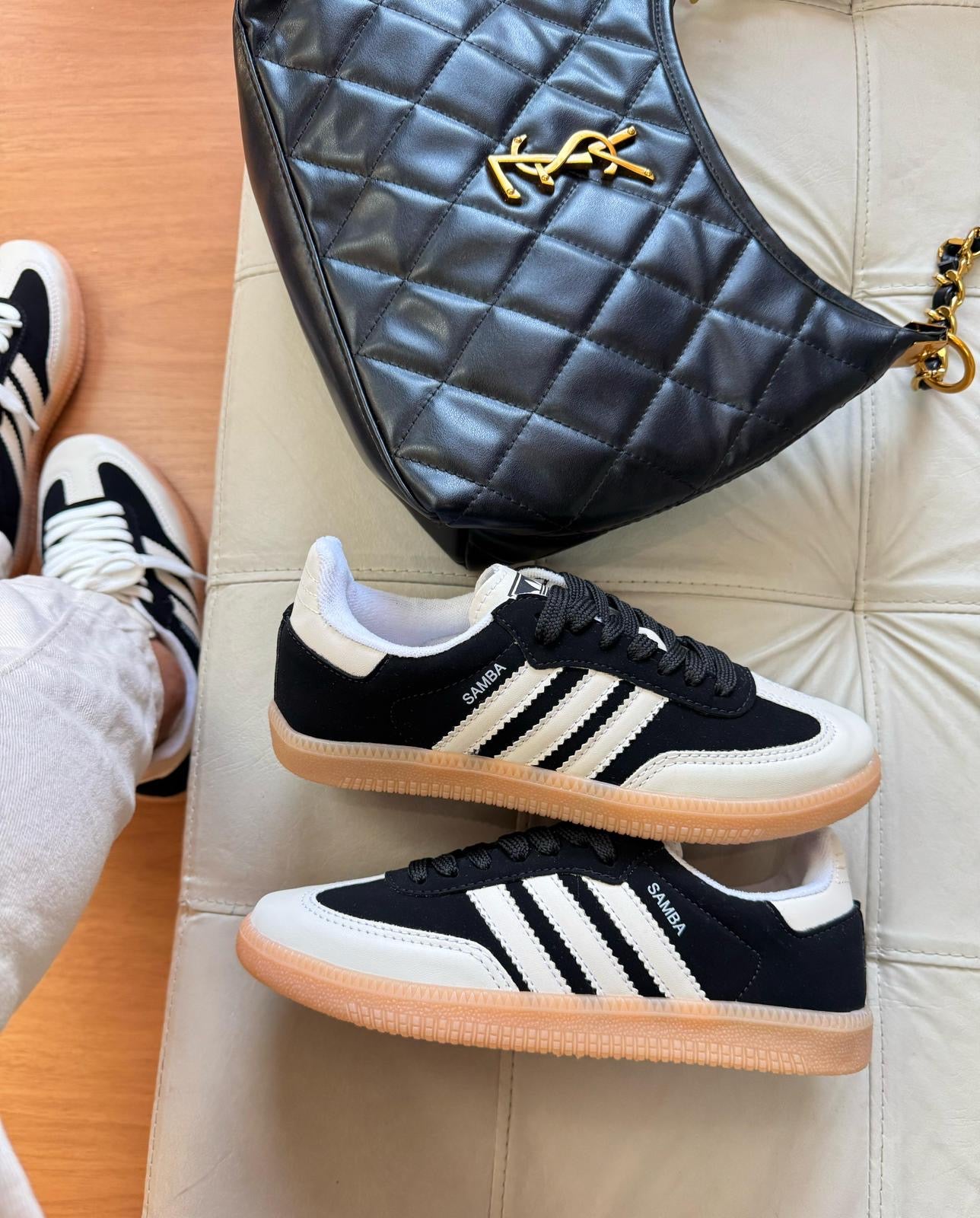 Adidas Samba – Sintéticas Black & White