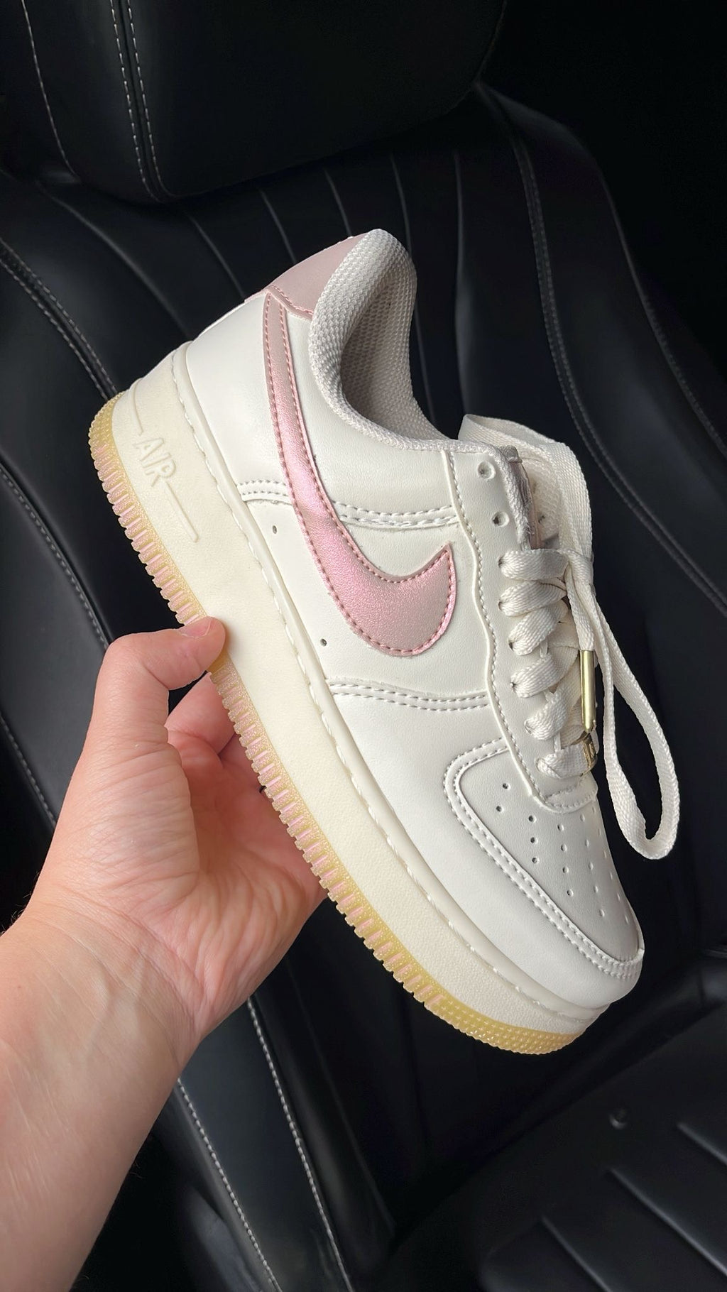 Nike Air Force 1 – White & Pink Glow