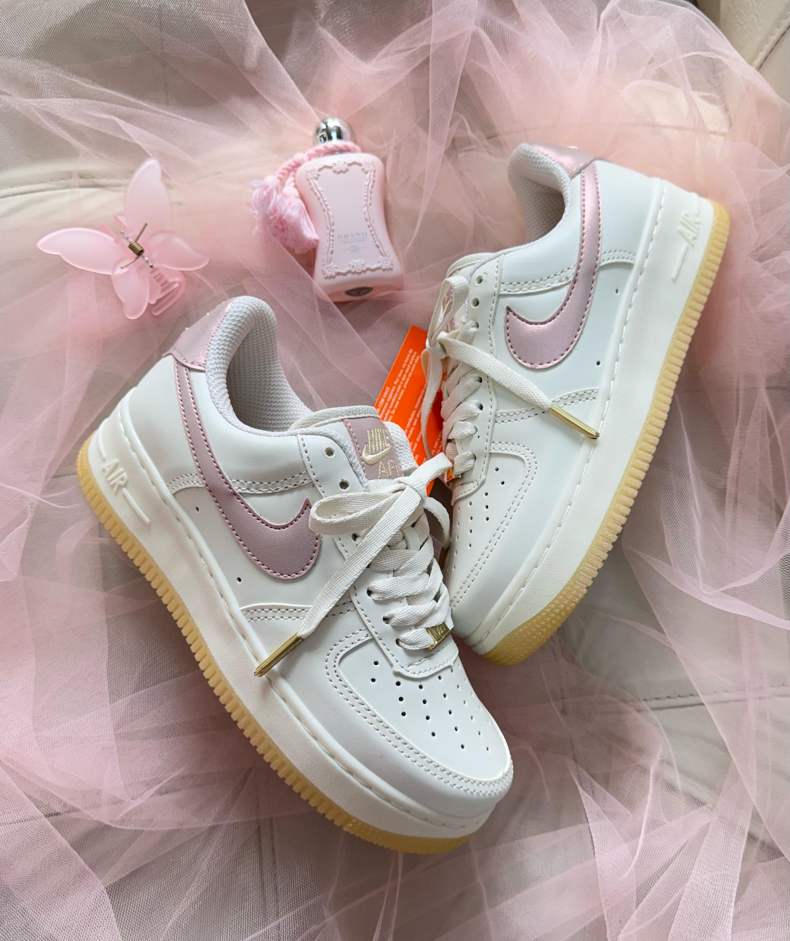 Nike Air Force 1 – White & Pink Glow