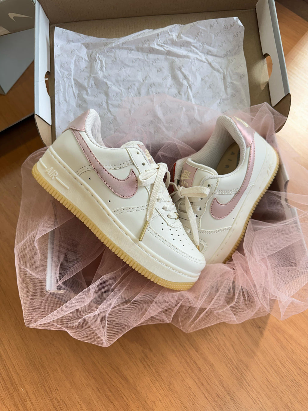 Nike Air Force 1 – White & Pink Glow