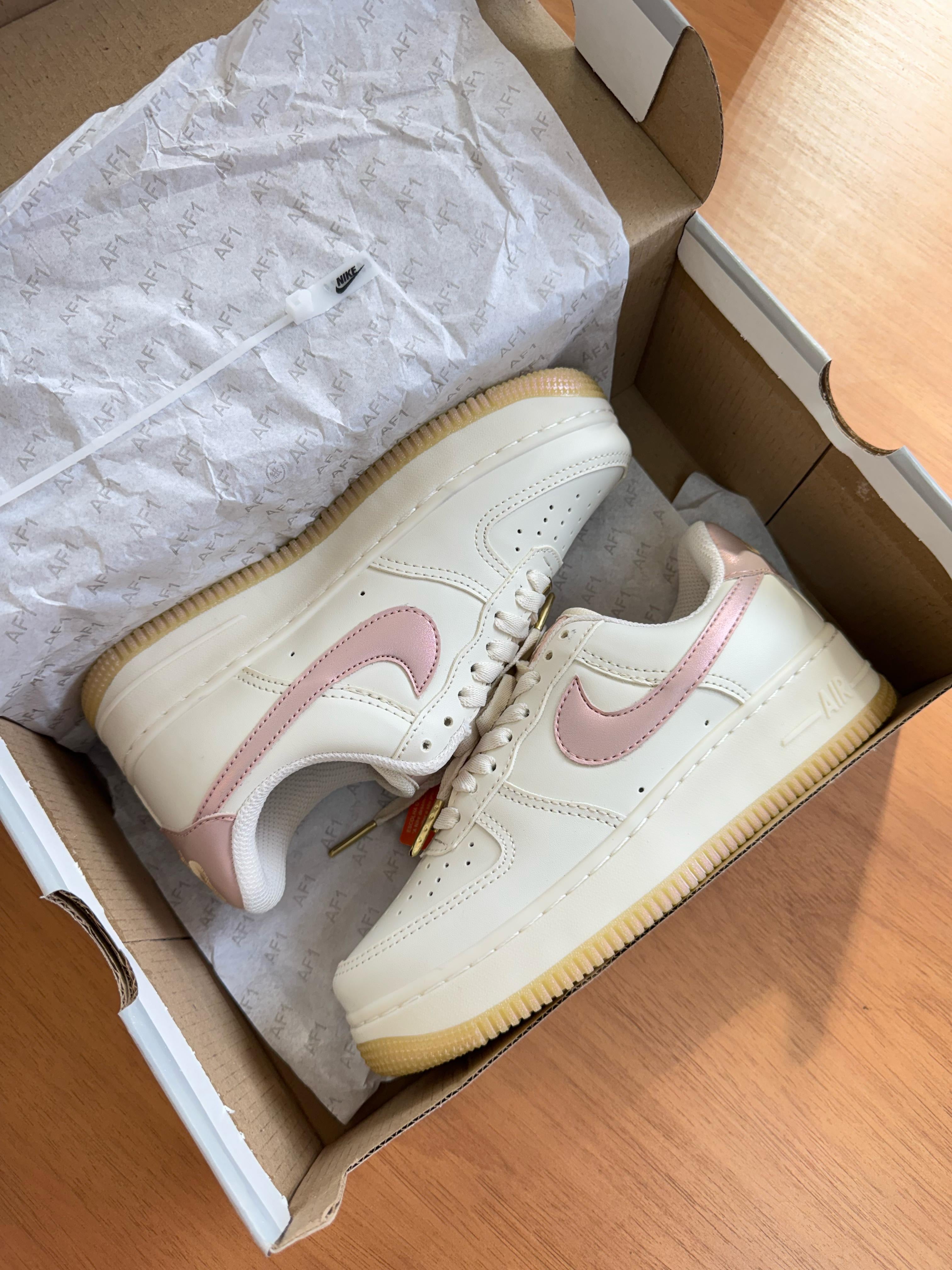 Nike Air Force 1 – White & Pink Glow
