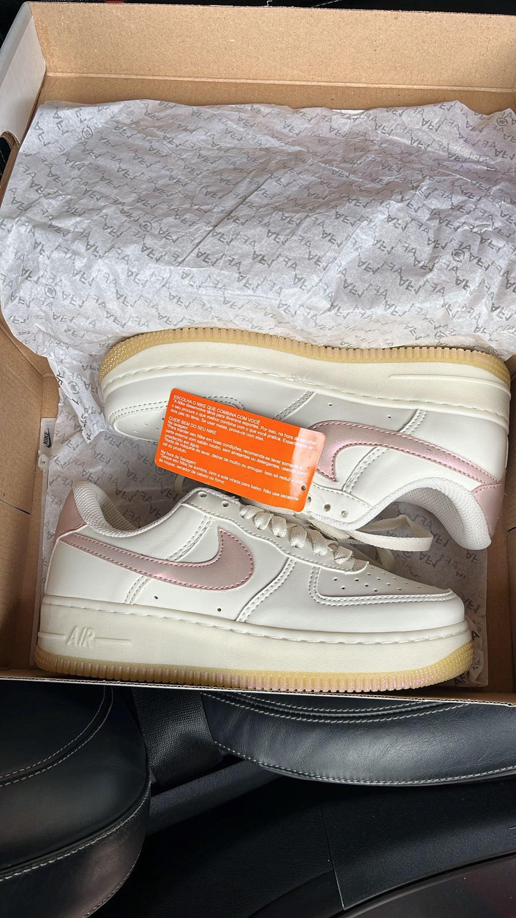 Nike Air Force 1 – White & Pink Glow