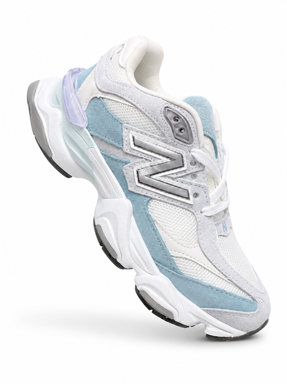 New Balance 9060 - Blanco - Turquesa