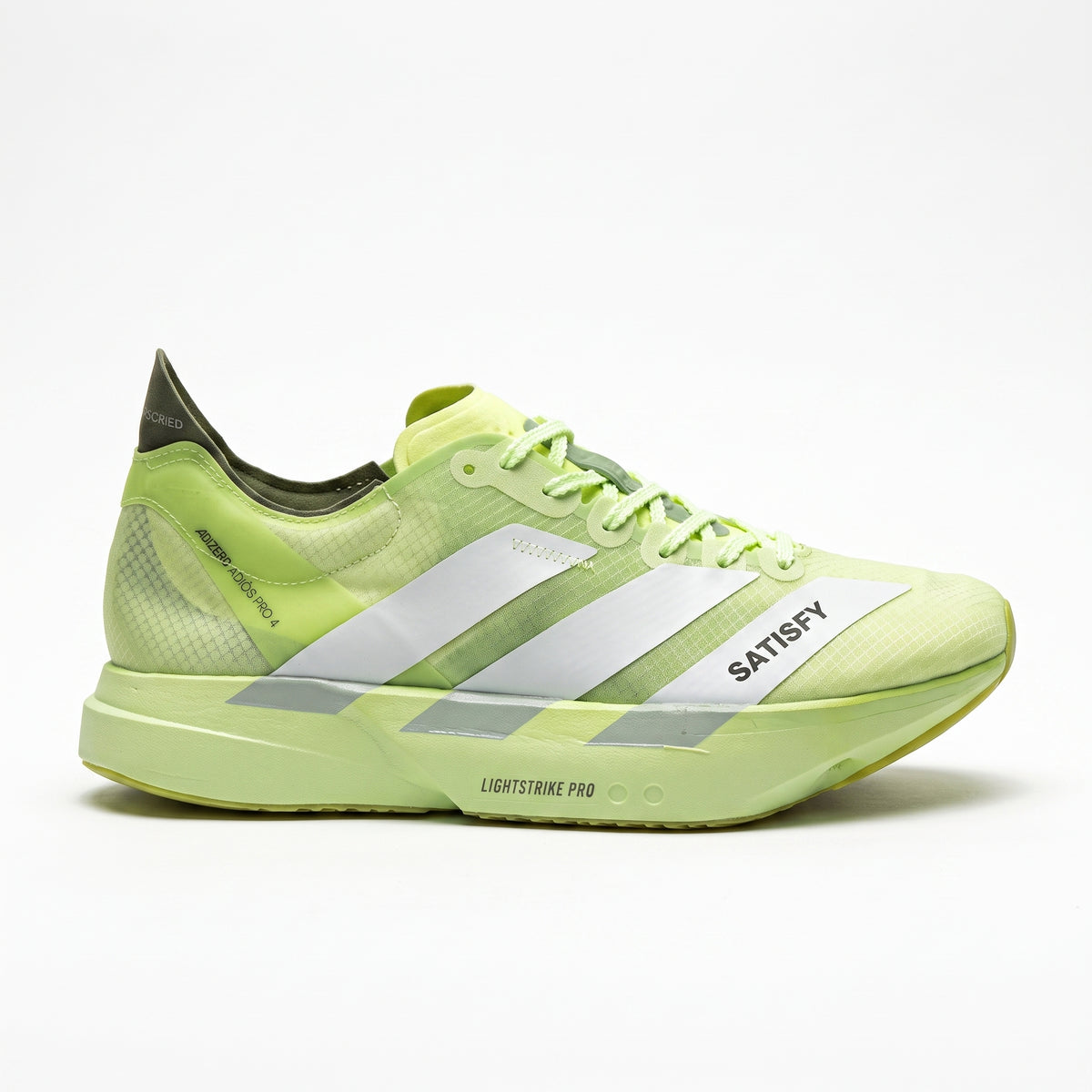 Adidas Adizero Adios Pro 4 - Verde Oliva/Verde Claro - Gris