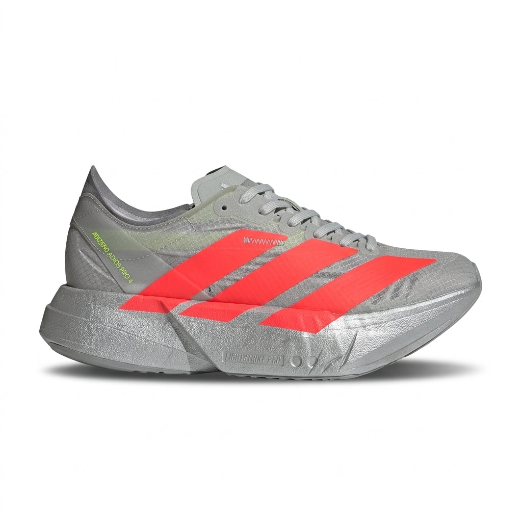 Adidas Adizero Adios Pro 4 - Plateado - Rojo