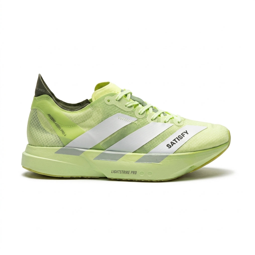 Adidas Adizero Adios Pro 4 - Verde Oliva/Verde Claro - Gris