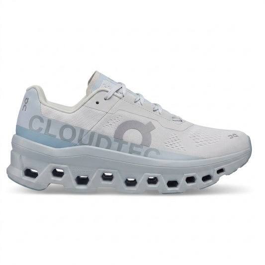 On Cloudmonster - Blanco - Celeste Pastel