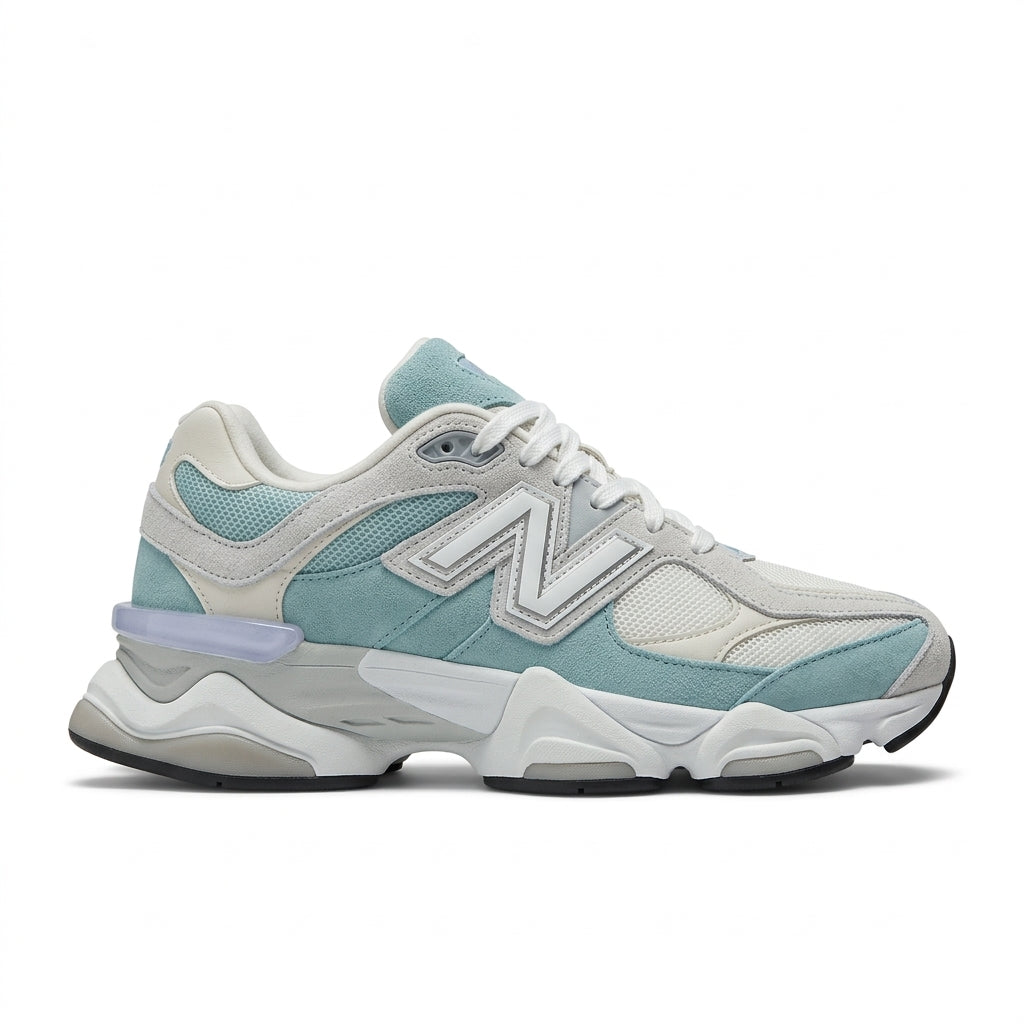 New Balance 9060 - Blanco - Turquesa