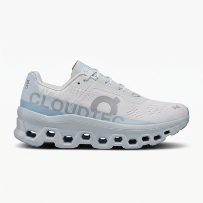 On Cloudmonster - Blanco - Celeste Pastel