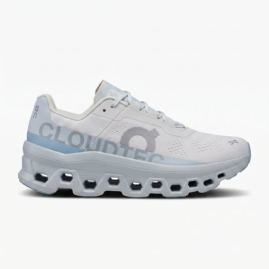 On Cloudmonster - Blanco - Celeste Pastel
