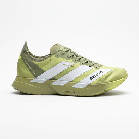 Adidas Adizero Adios Pro 4 - Verde Oliva/Verde Claro - Gris
