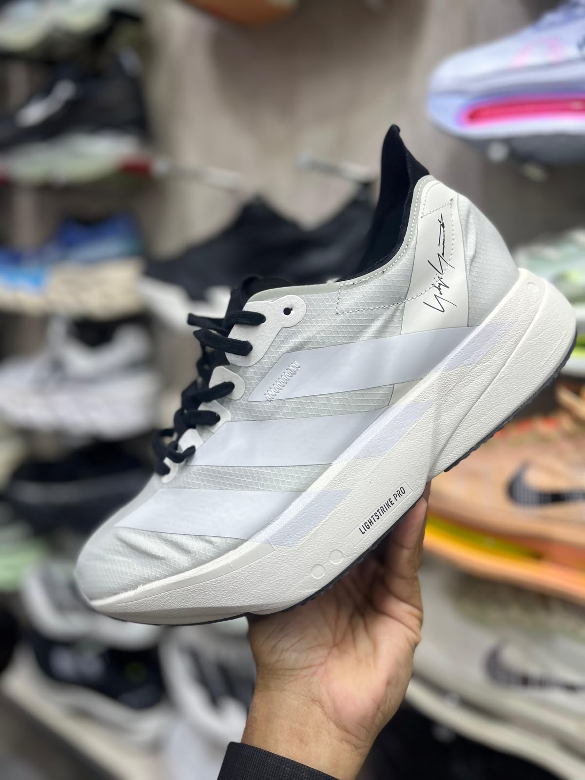 Adidas Adizero Adios Pro 4 - Blanco - Gris