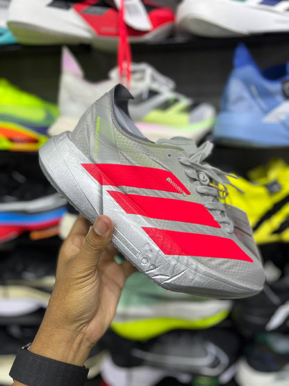 Adidas Adizero Adios Pro 4 - Plateado - Rojo