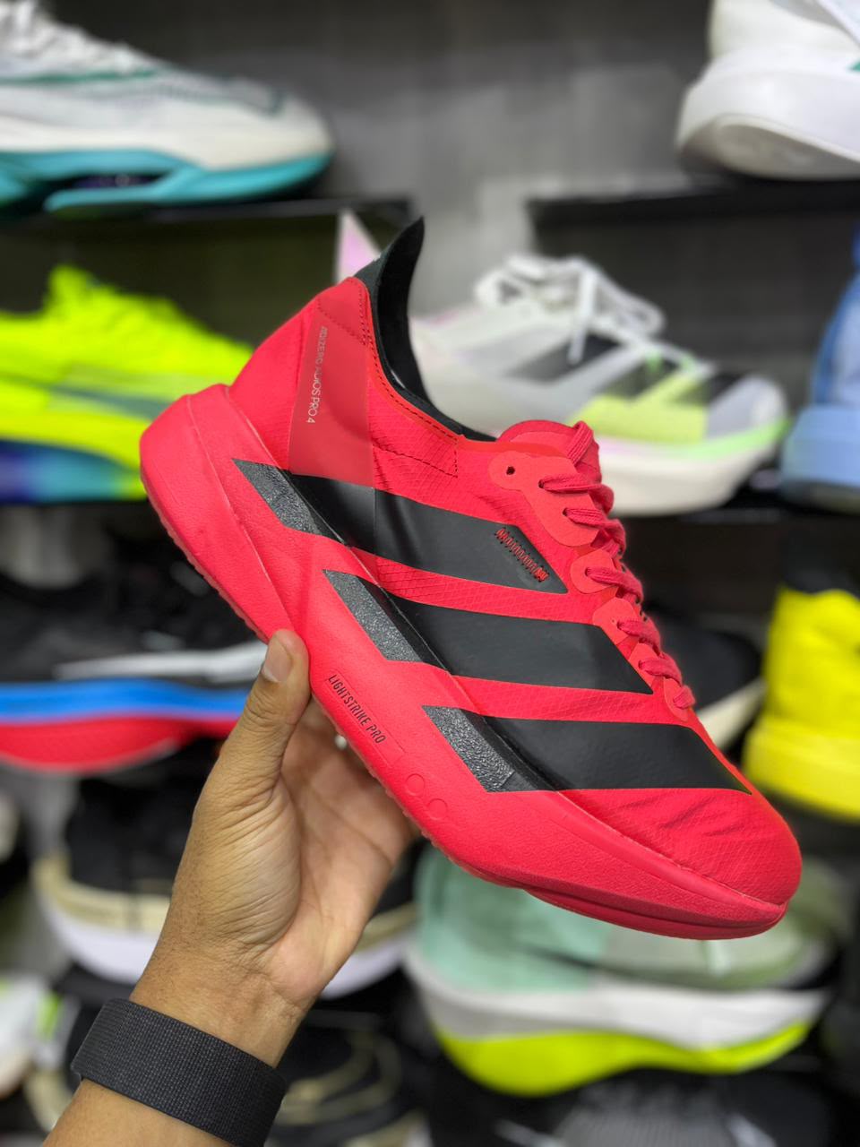 Adidas Adizero Adios Pro 4 - Rojo - Negro
