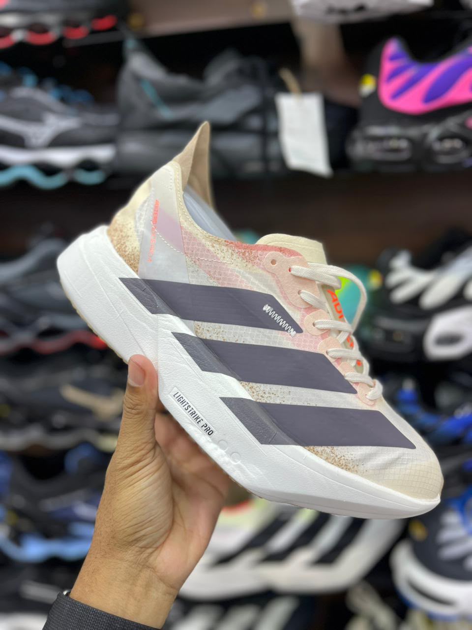 Adidas Adizero Adios Pro 4 - Salmón - Gris
