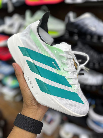 Adidas Adizero Adios Pro 4 - Blanco - Turquesa