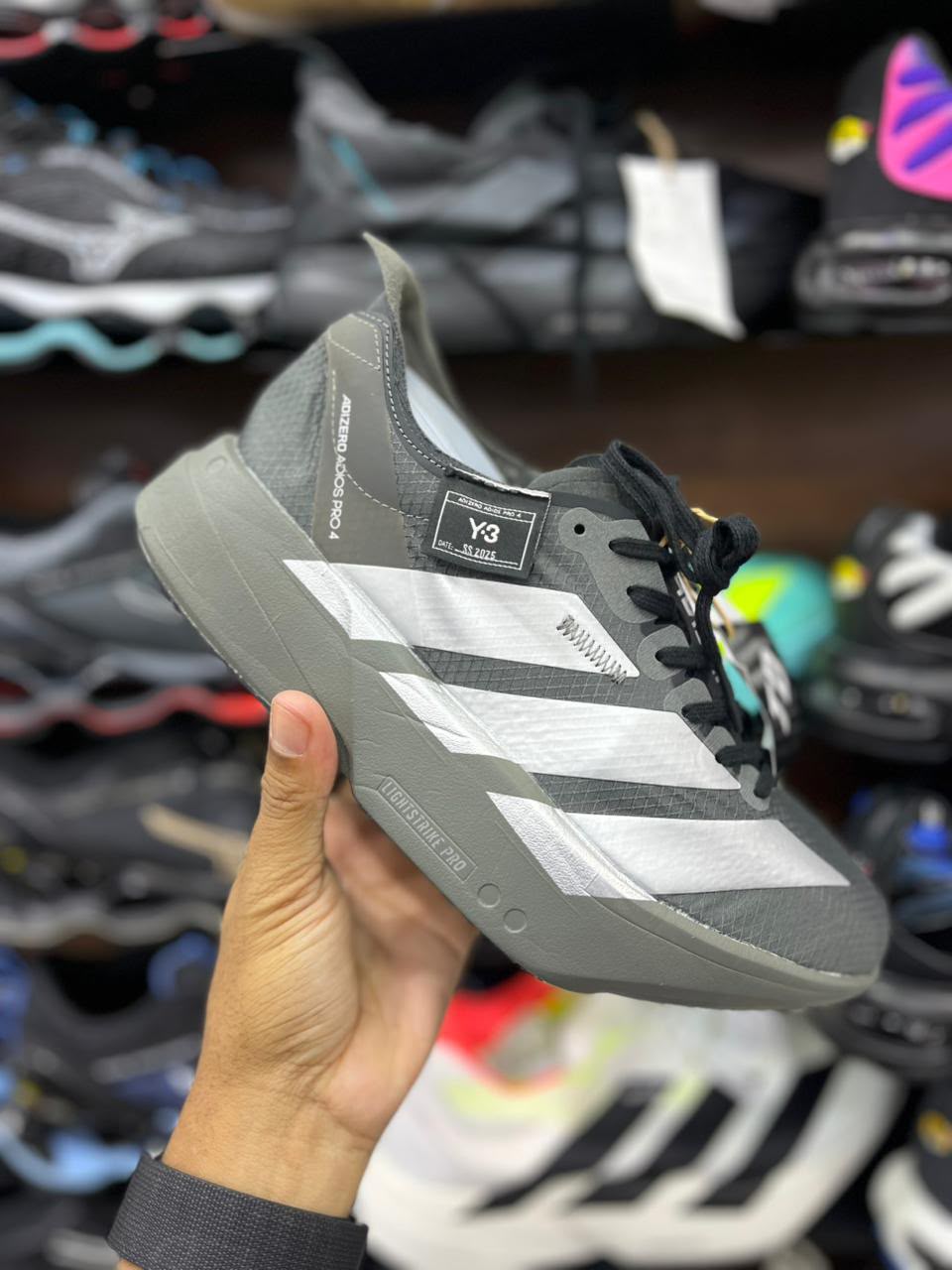 Adidas Adizero Adios Pro 4 - Y-3 Gris - Blanco
