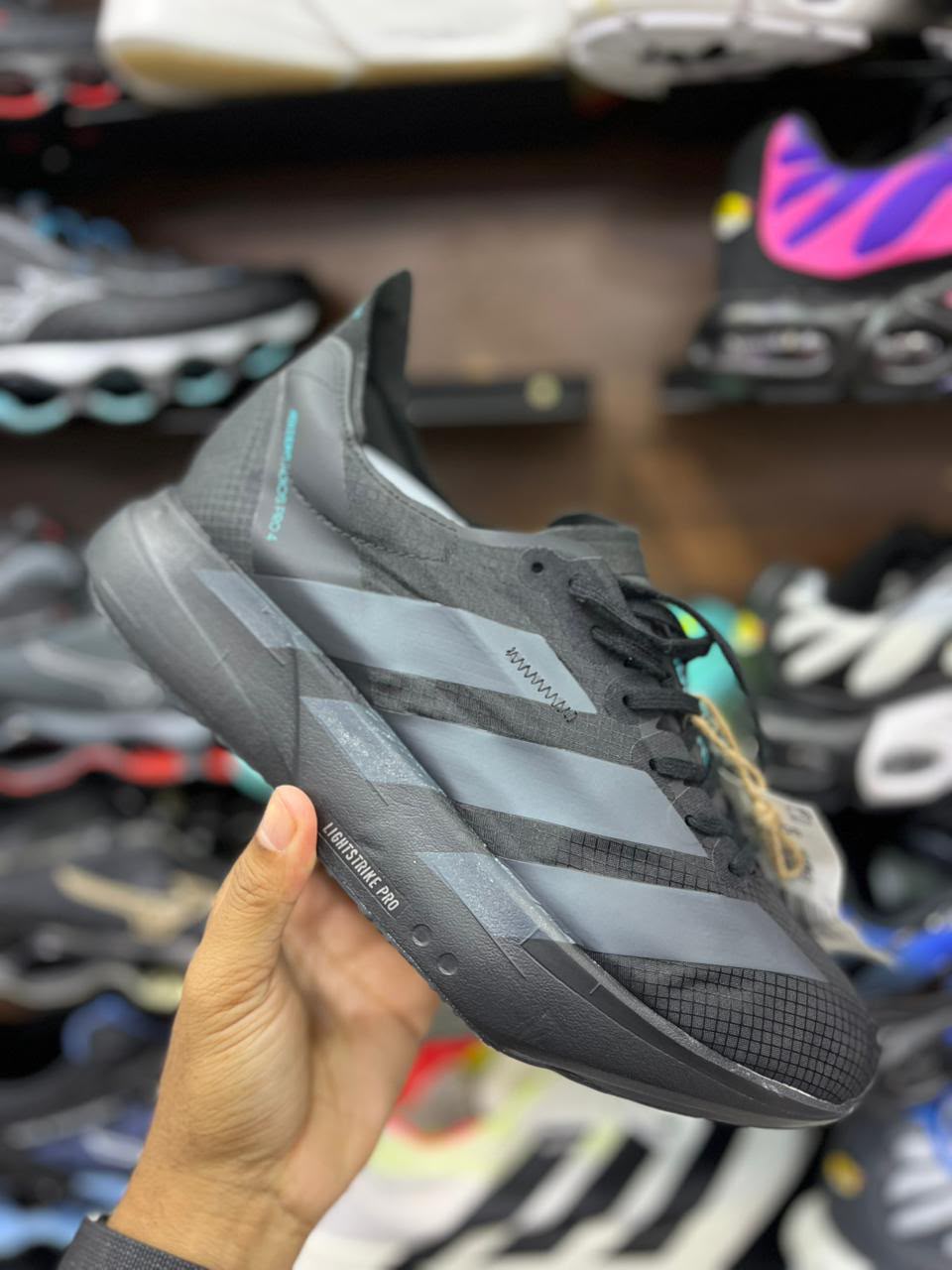Adidas Adizero Adios Pro 4 - Negro - Gris Oscuro