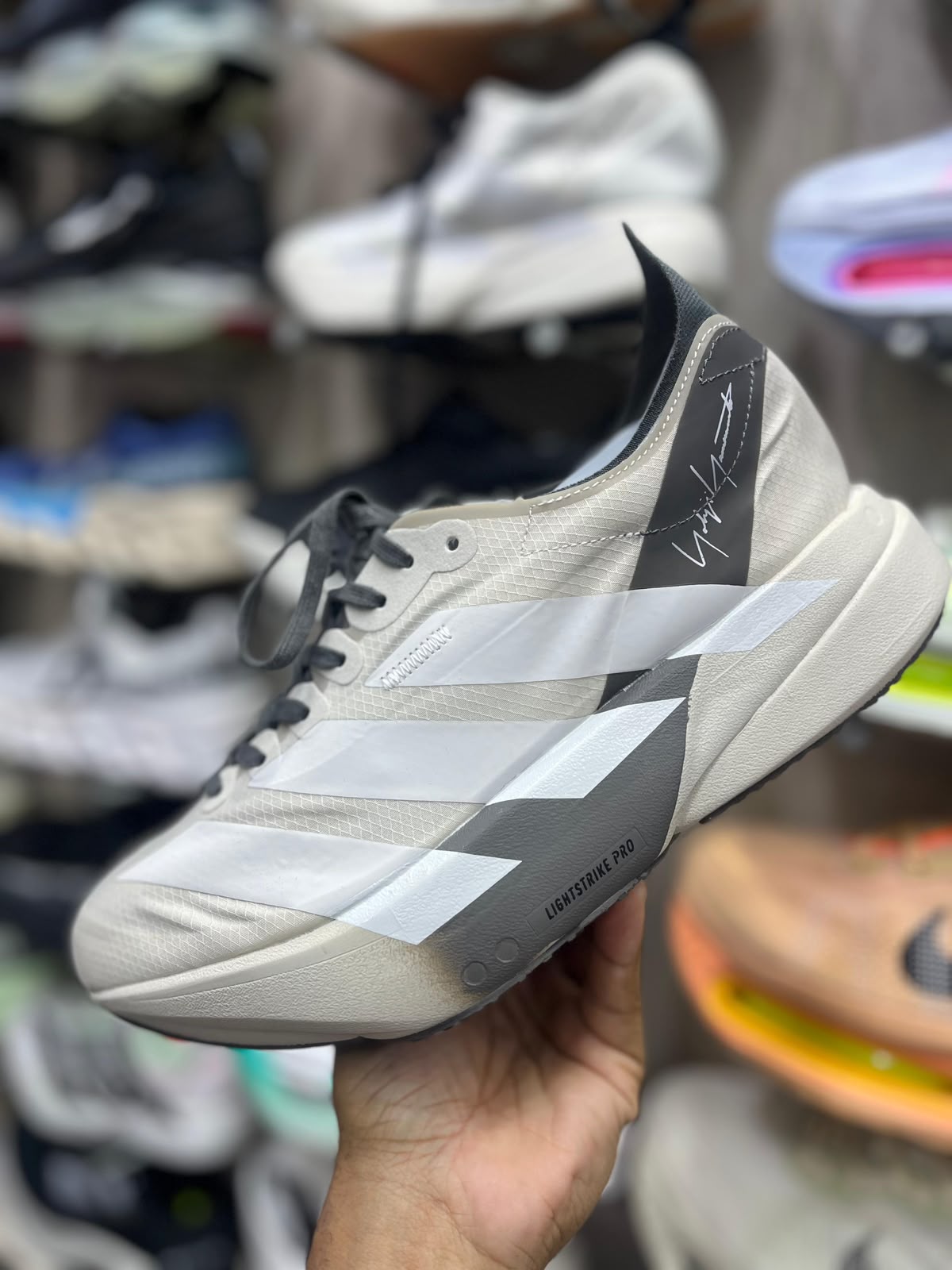 Adidas Adizero Adios Pro 4 - Y-3 Gris Pastel