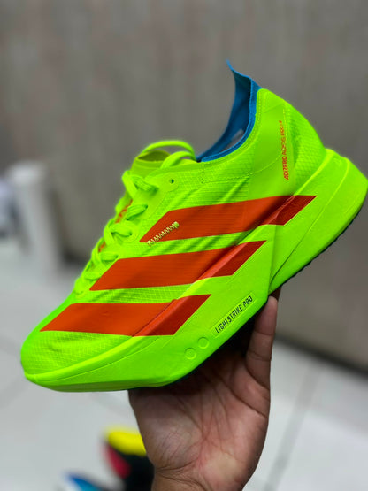 Adidas Adizero Adios Pro 4 - Verde Flúor - Rojo