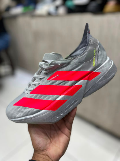Adidas Adizero Adios Pro 4 - Plateado - Rojo