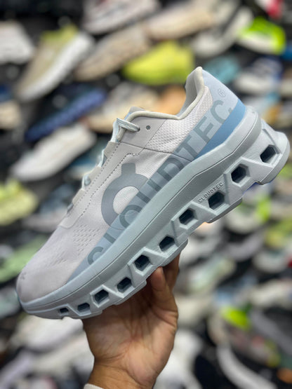 On Cloudmonster - Blanco - Celeste Pastel