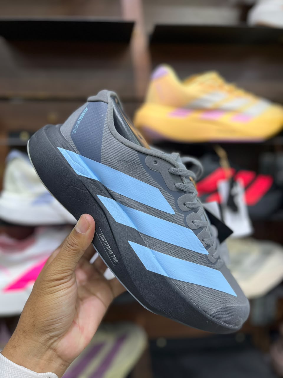 Adidas Evo SL - Gris - Celeste