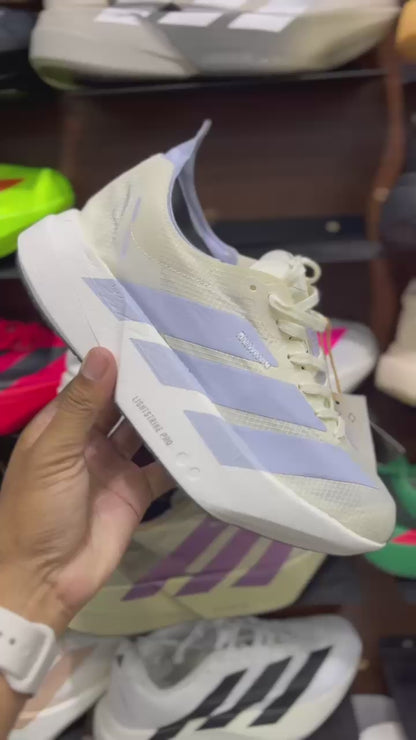 Adidas Adizero Adios Pro 4 - Crema - Lila Pastel